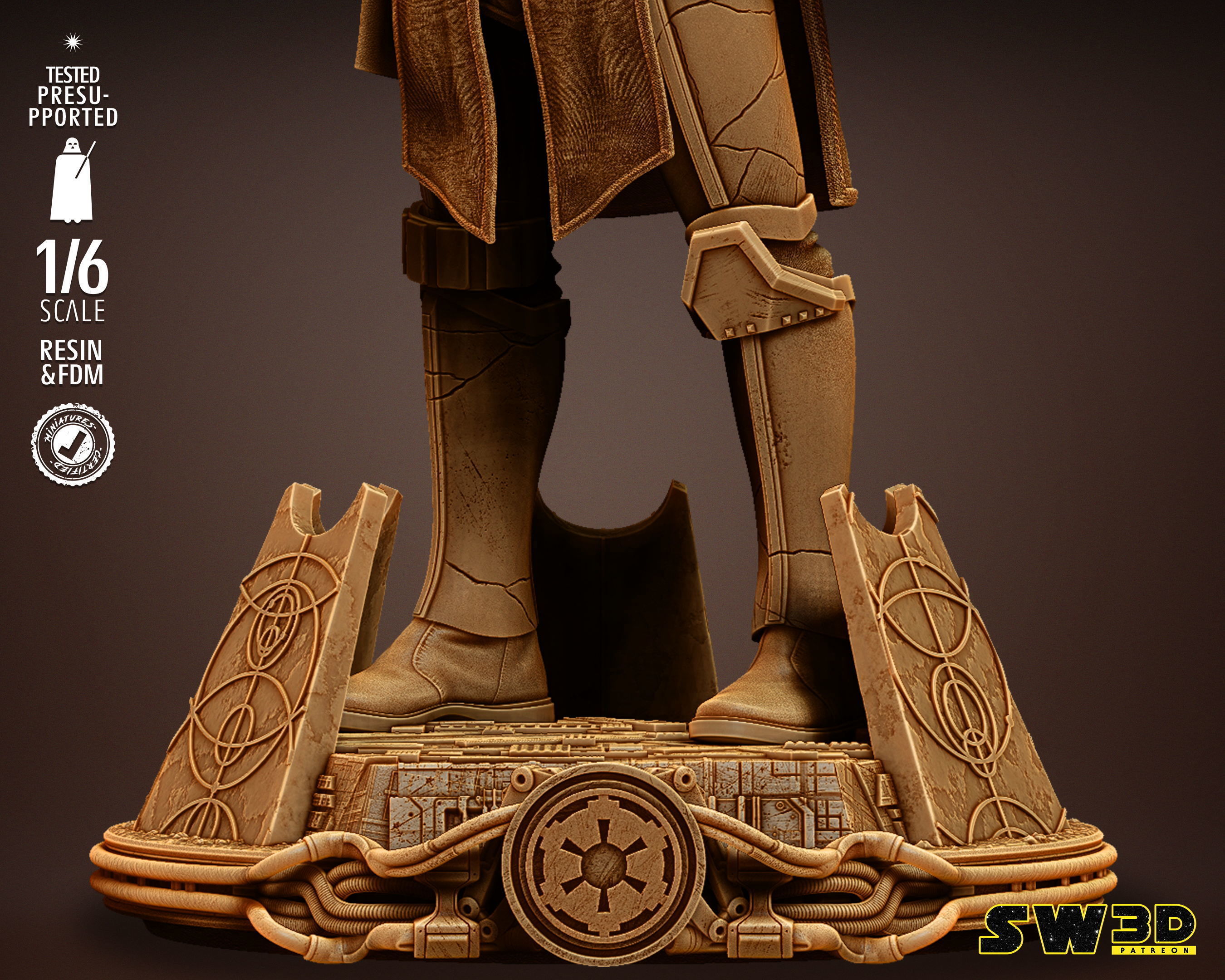 STAR WARS Captain Enoch Sculpture Tested for 3D printing 3D print model_6
