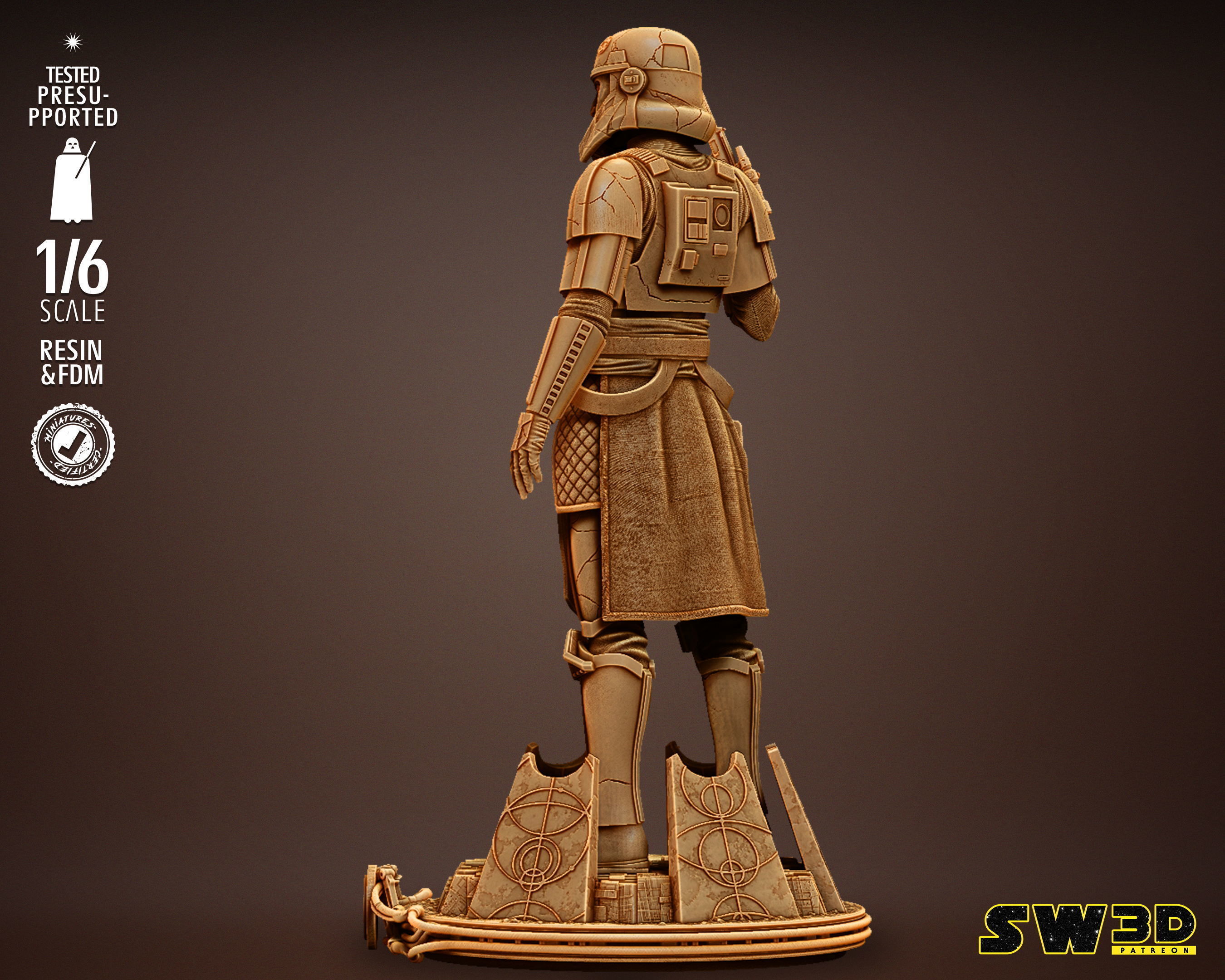 STAR WARS Captain Enoch Sculpture Tested for 3D printing 3D print model_14