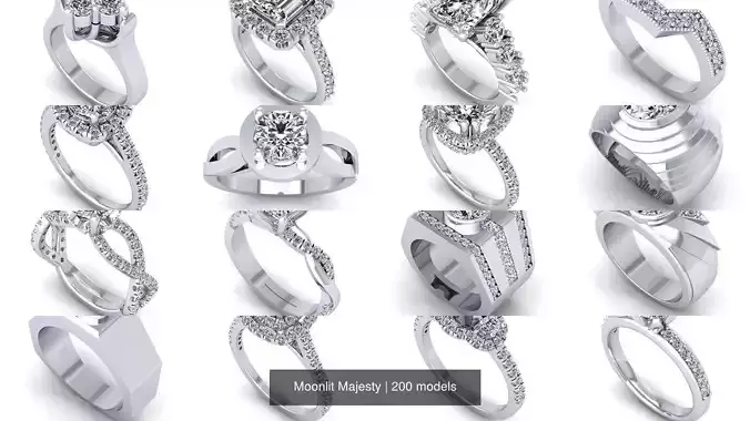 Moonlit Majesty 3D Model Collection