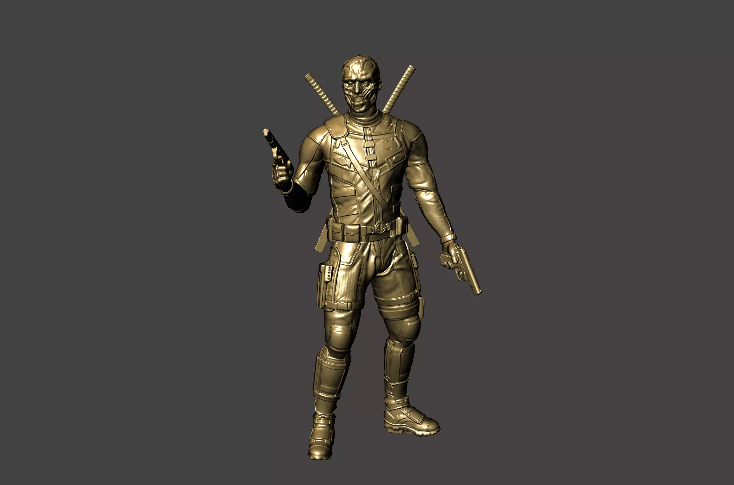 deadpool 3d model 3D print model