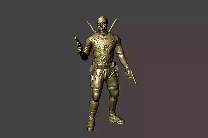 deadpool 3d model 3D print model