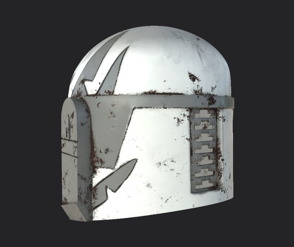 Clan Wren Mandalorian Helmet 3d Digital file 3D print model_2