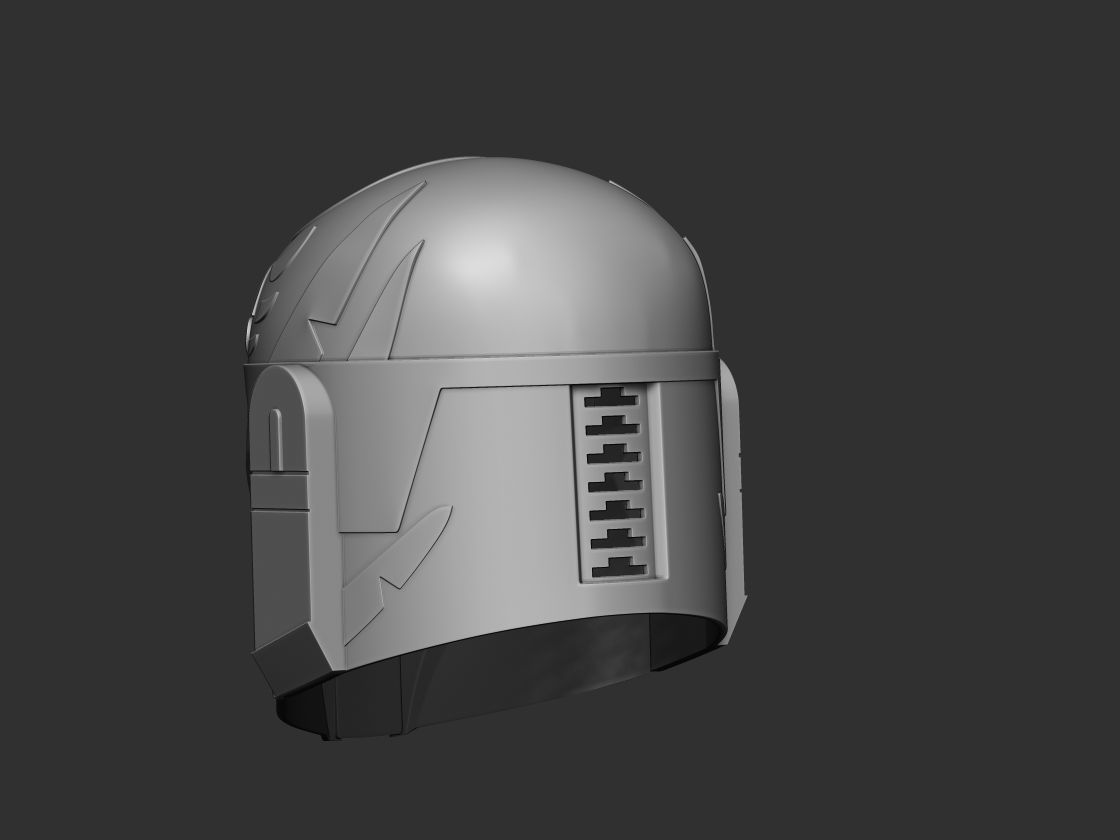 Clan Wren Mandalorian Helmet 3d Digital file 3D print model_6