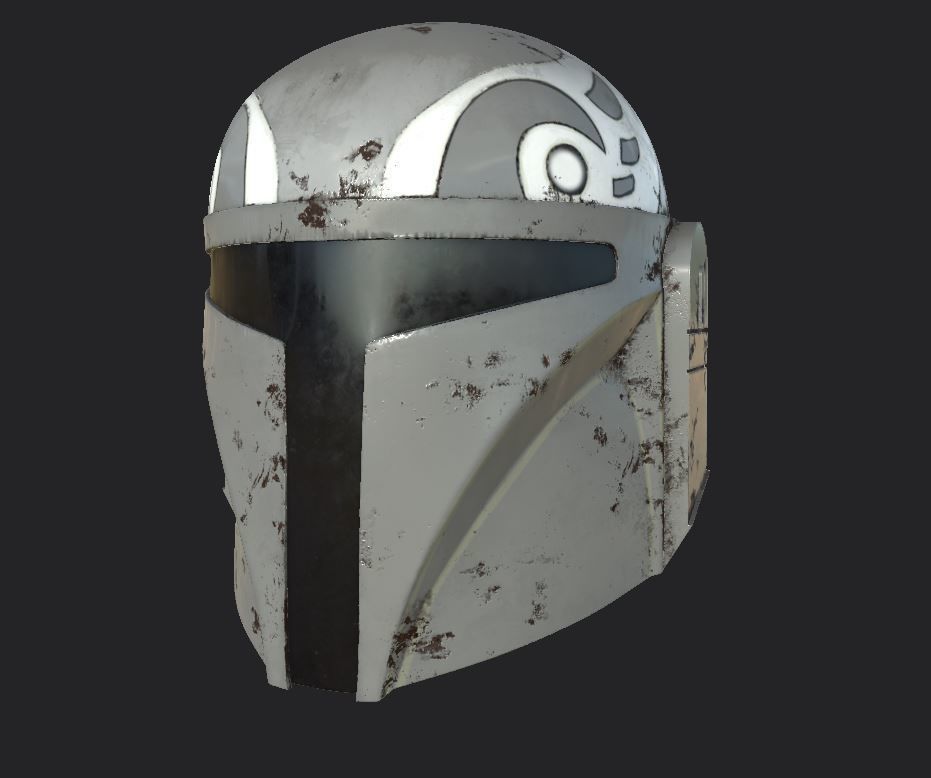 Clan Wren Mandalorian Helmet 3d Digital file 3D print model_3