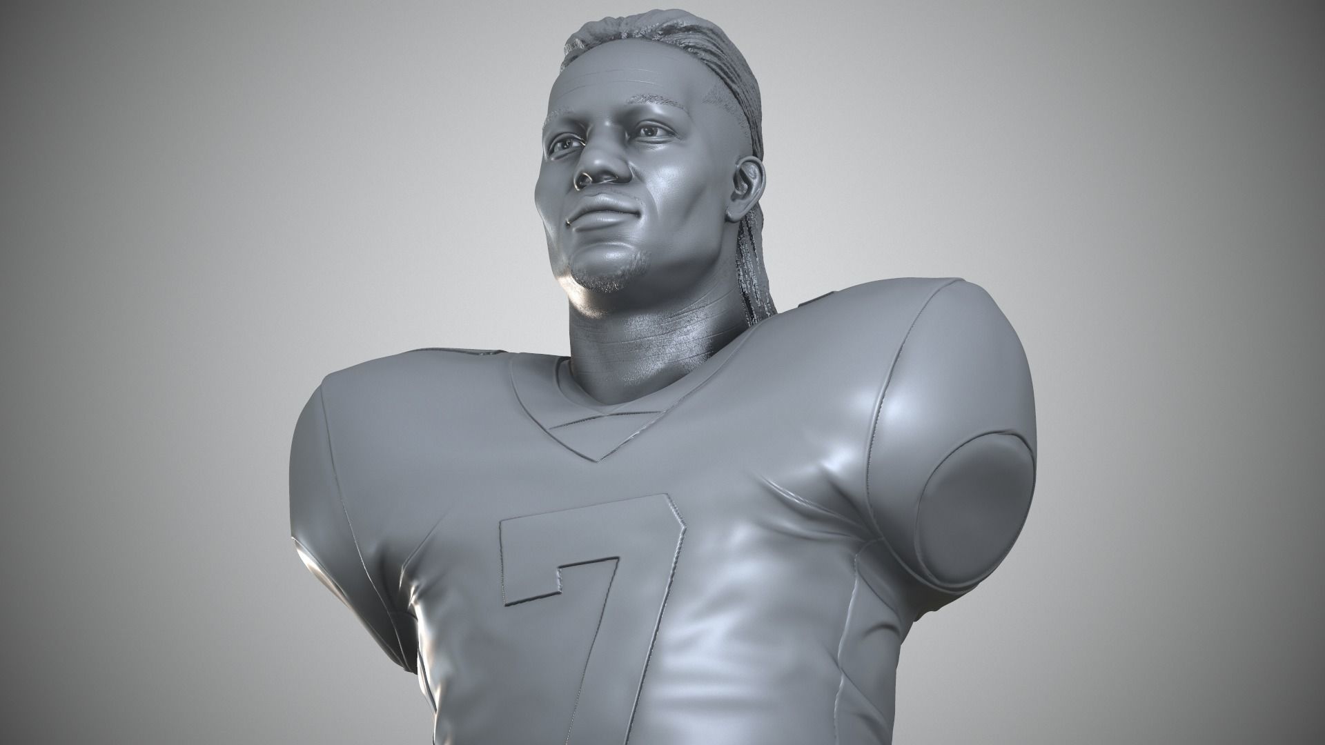 Bijan Robinson 3D print model_16