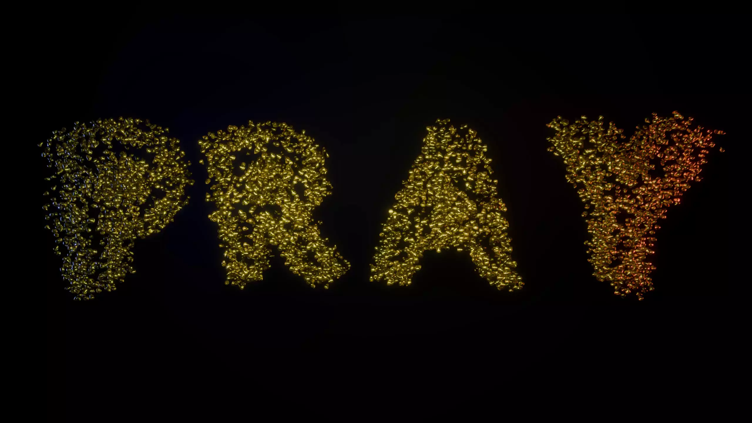Pray Word As Tear Drops 3D model_0
