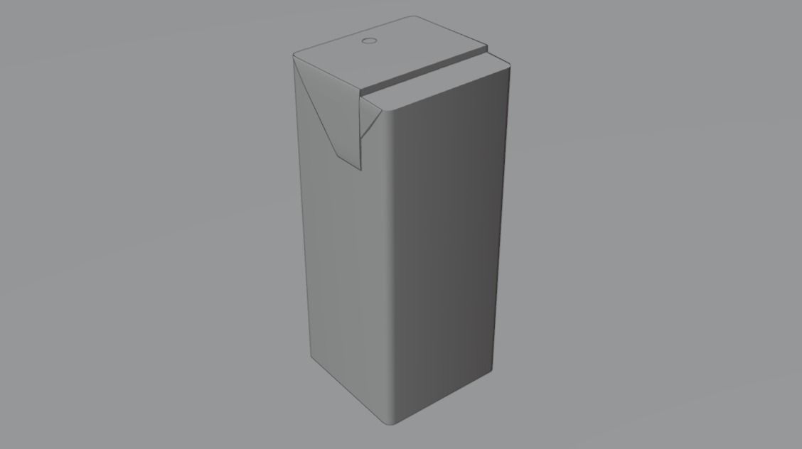 Juice box with straw plus plastic ready with UV Editing Low-poly 3D model_5