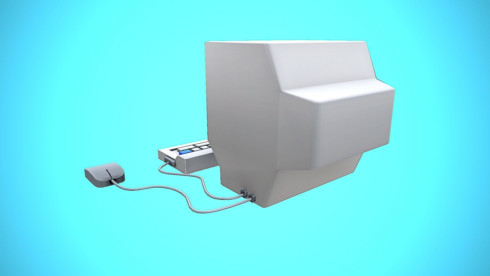 COMPUTER CARTOON STYLIZED Low-poly 3D model_13