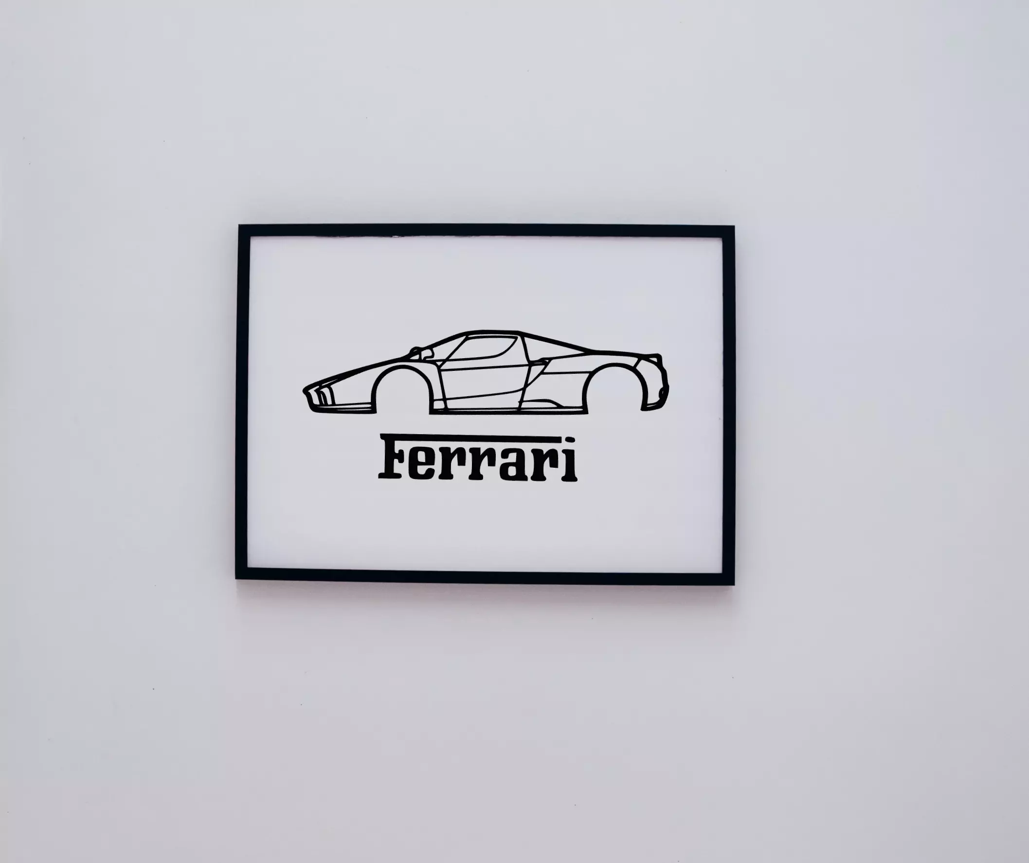 Enzo Ferrari 2D 3D print model_0