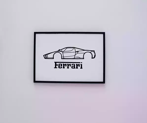 Enzo Ferrari 2D 3D print model