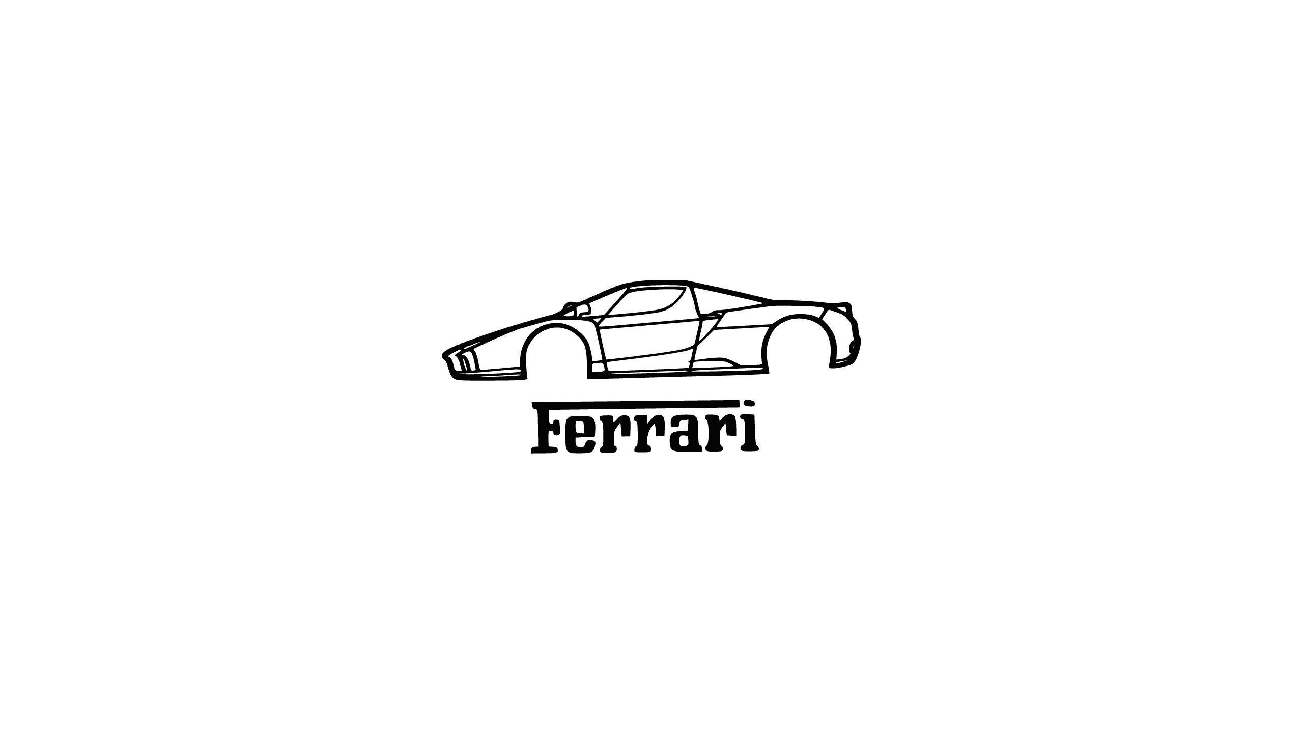 Enzo Ferrari 2D 3D print model_2
