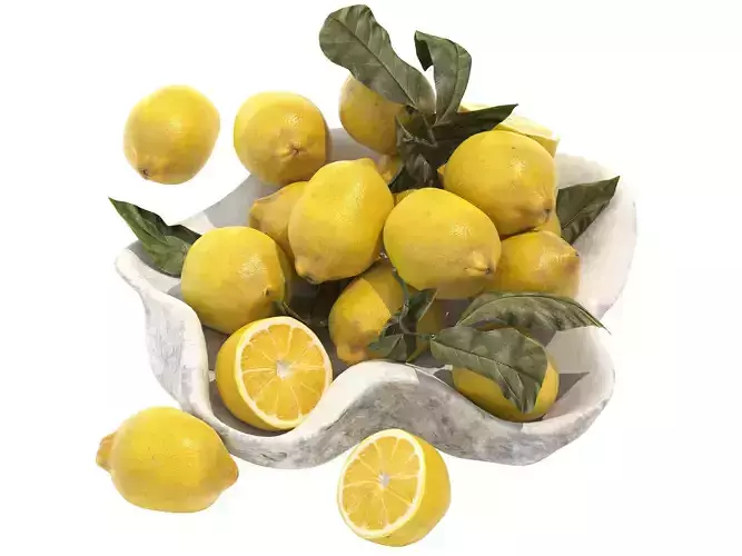 bowl of yellow lemons