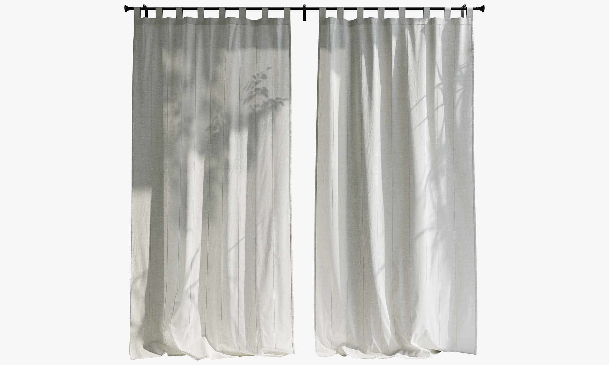 Ikea Lenda Curtains 2 3D model_7