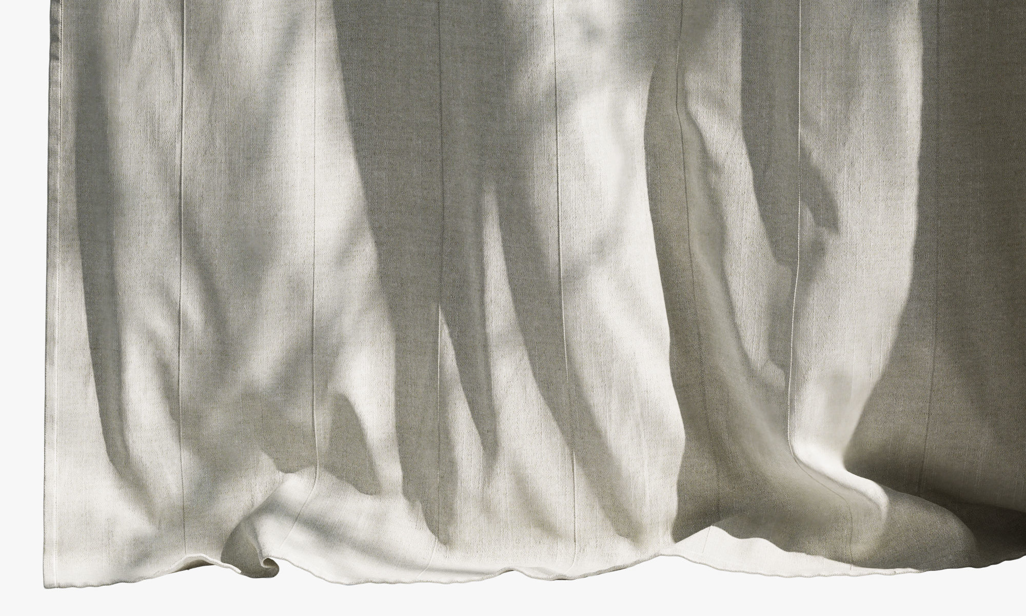 Ikea Lenda Curtains 2 3D model_5