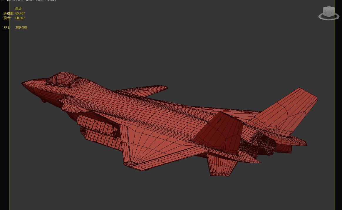 J-20 J20 J20B J-20B Chinese stealth fighter Low-poly 3D model_25