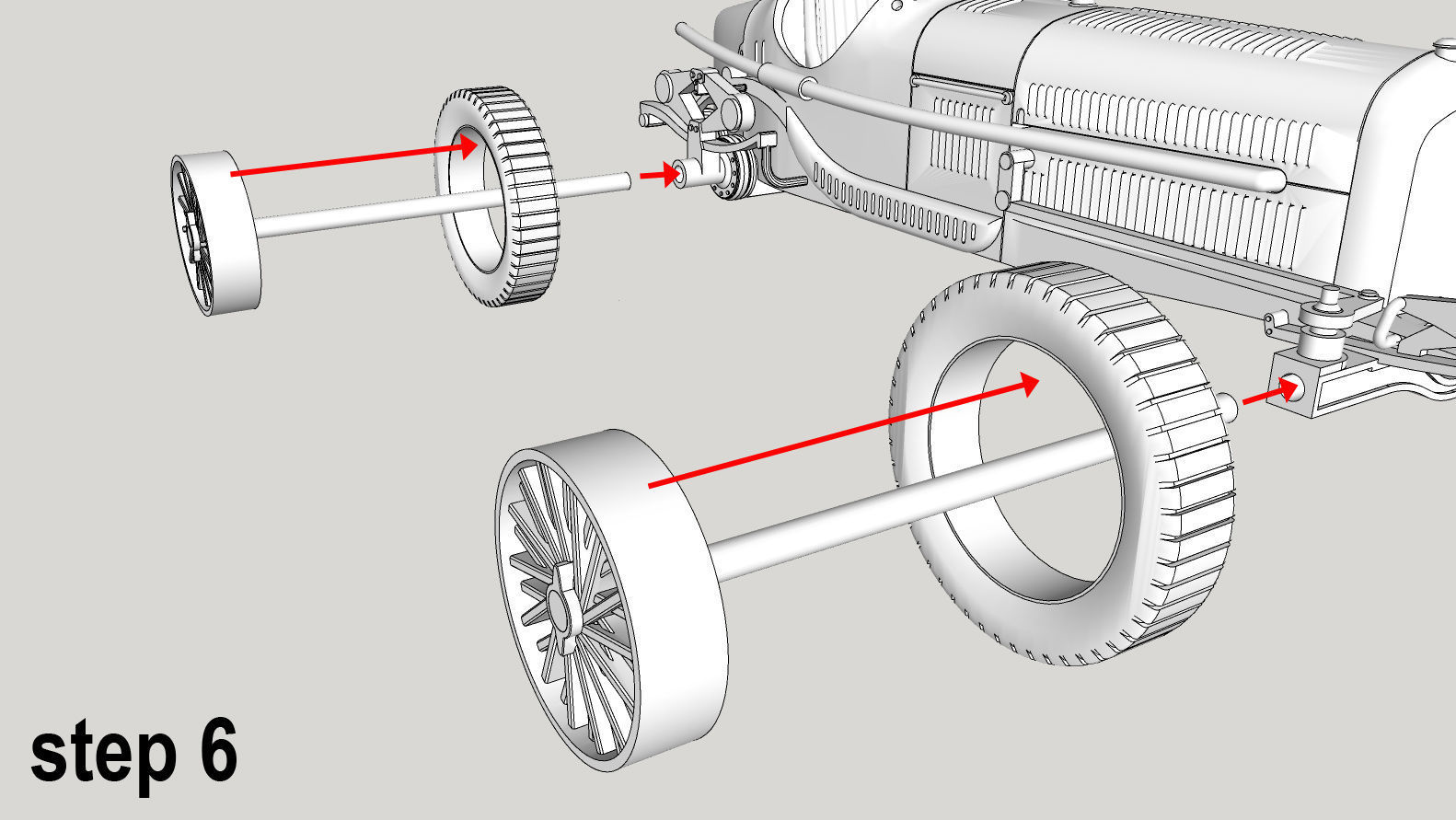 Alfa Romeo P3 printable Scale 1-43 3D print model_8