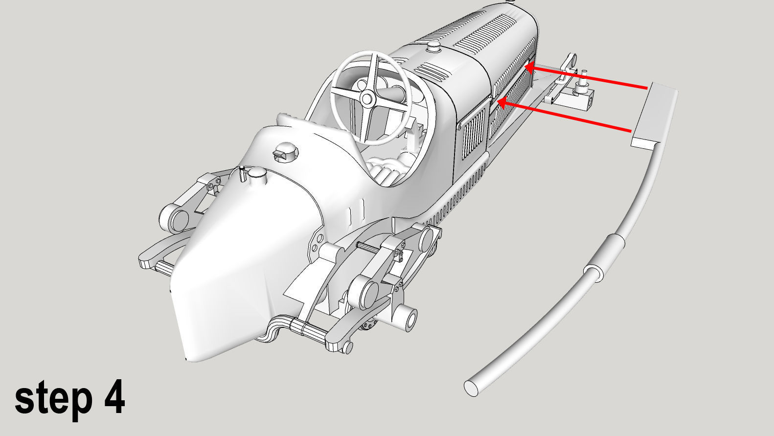 Alfa Romeo P3 printable Scale 1-43 3D print model_6