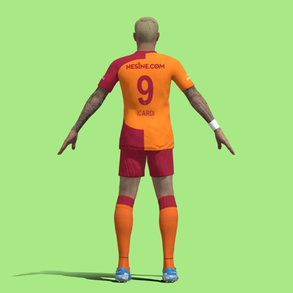 T-Pose Mauro Icardi Galatasaray 23-24 3D model_2