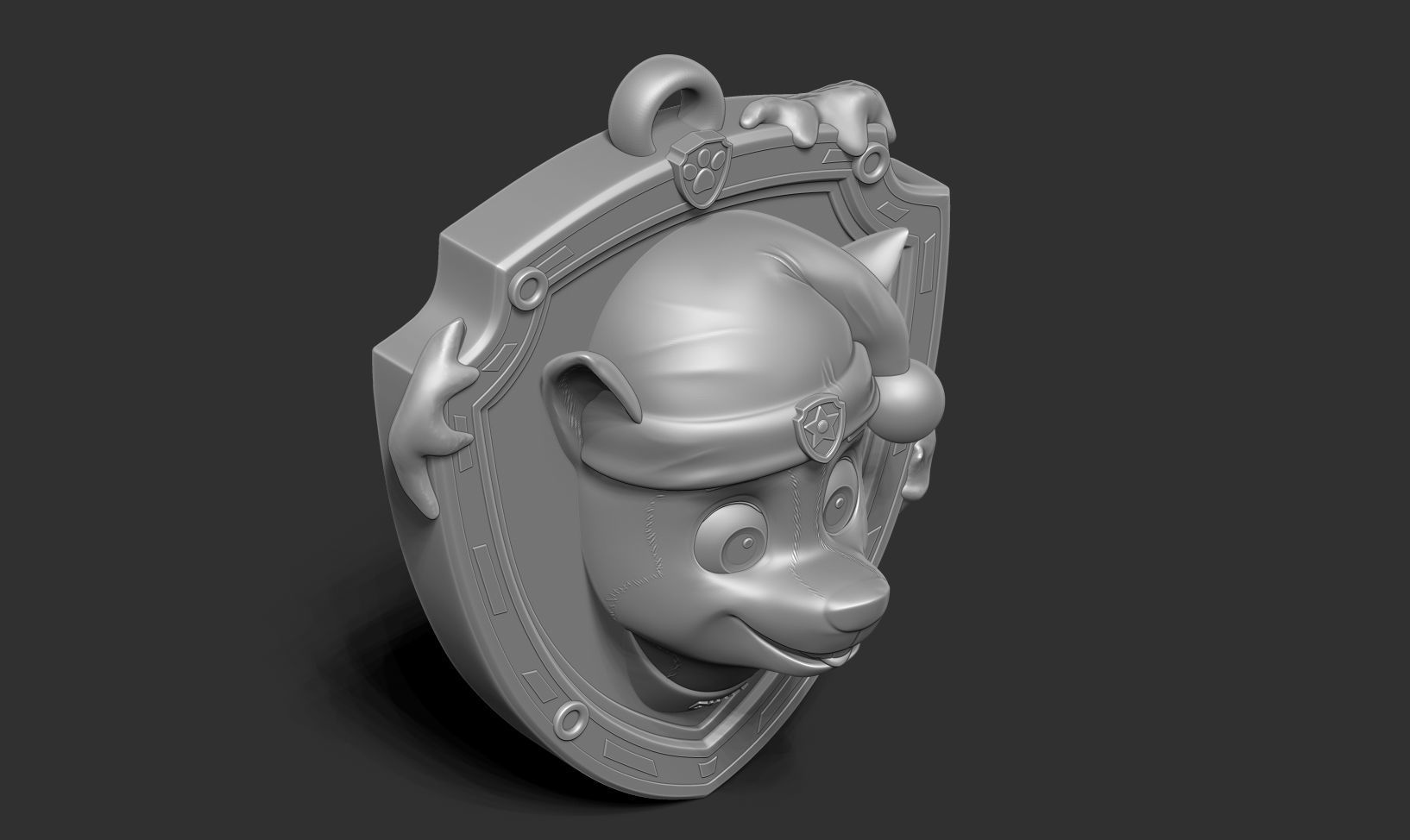 Chase - Christmas Medal 3D print model_18