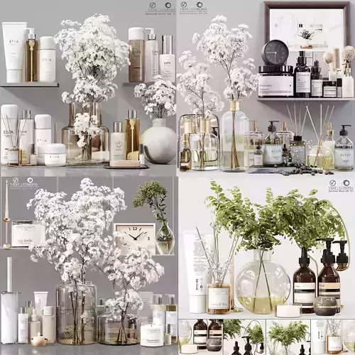 Collection Bathroom Decor Set -Preview 01