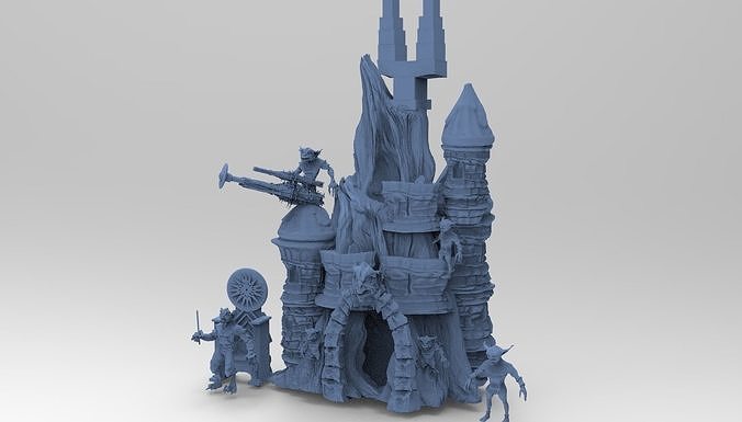 Blackstar Winter fortress 3D model
