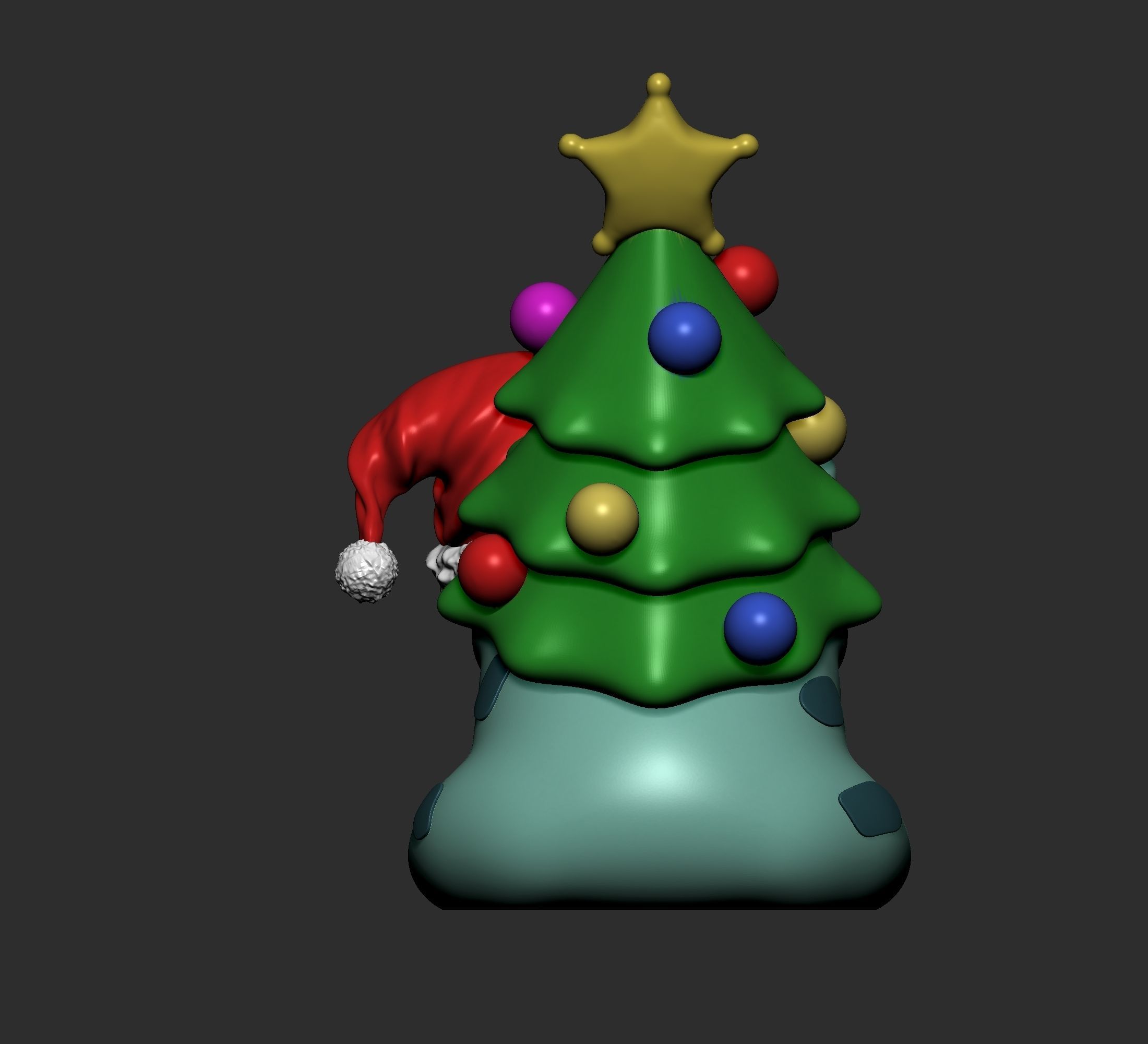 Pokemon - Bulbasaur Christmas 3D print model_5