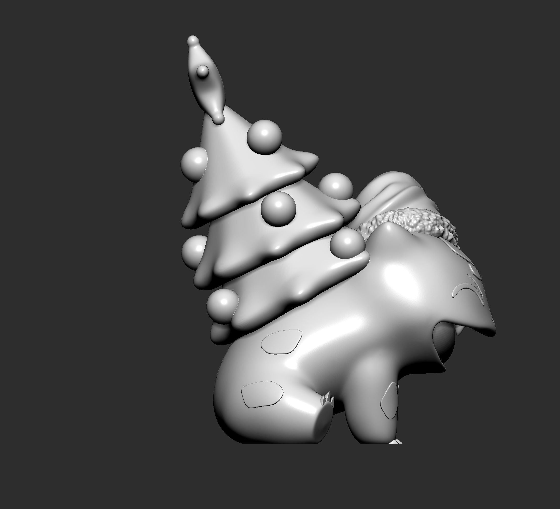 Pokemon - Bulbasaur Christmas 3D print model_7