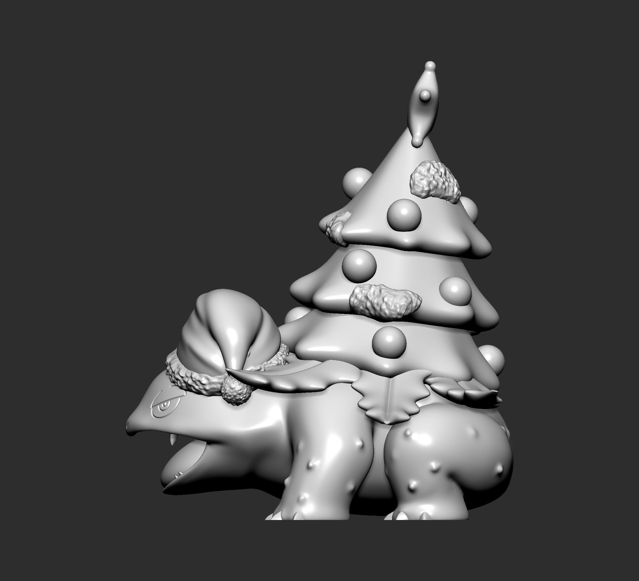 Pokemon - Venusaur Christmas 3D print model_3