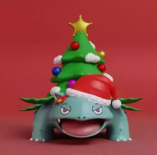 Pokemon - Venusaur Christmas 3D print model