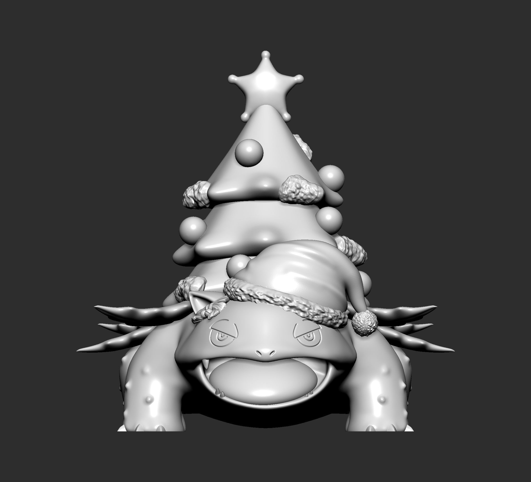 Pokemon - Venusaur Christmas 3D print model_2