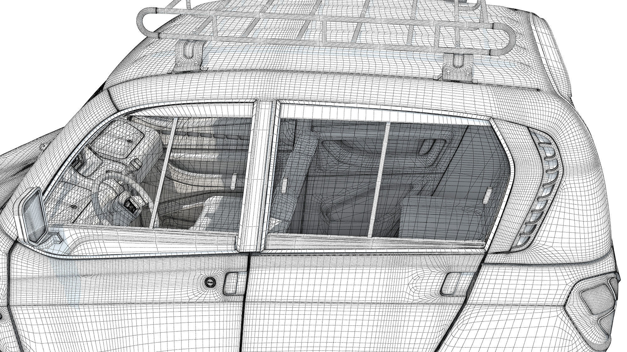 Bajaj Qute Auto Taxi 3D model_18