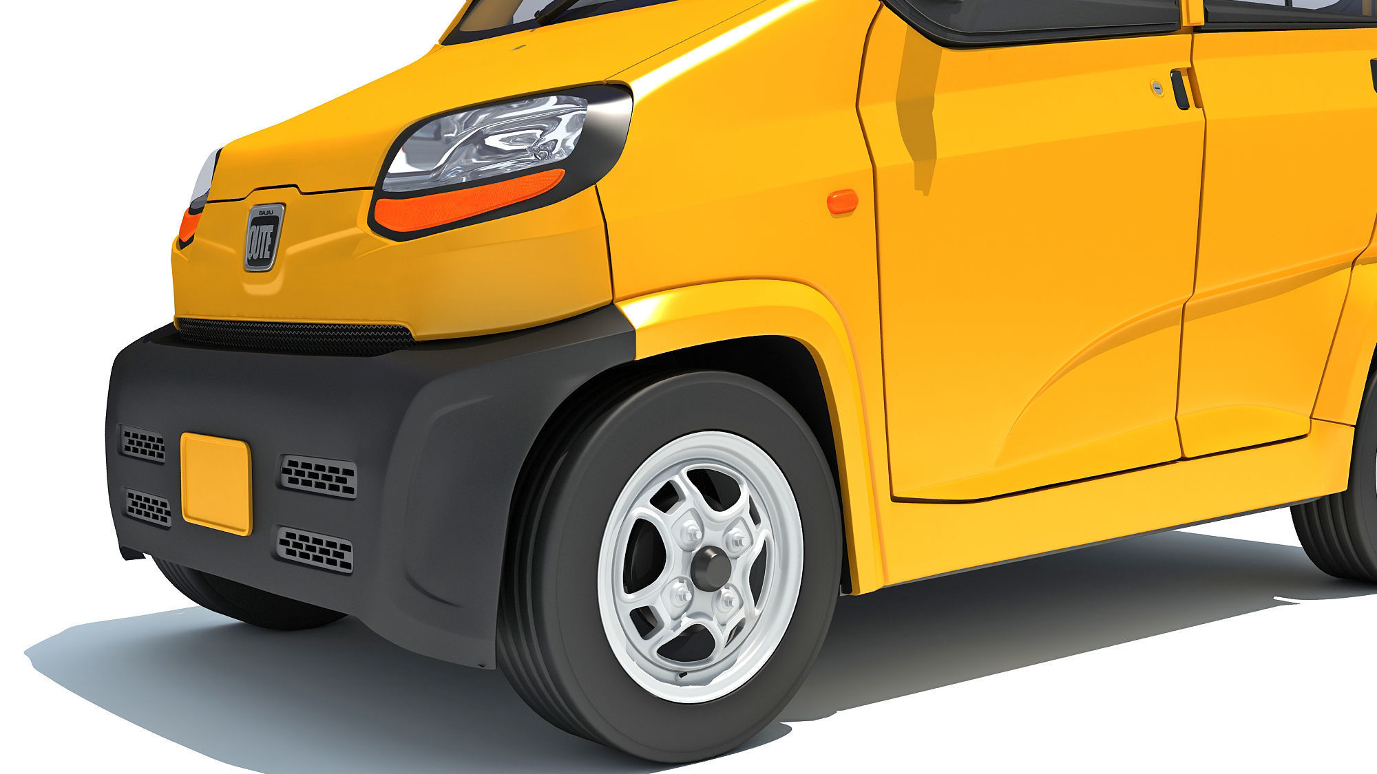 Bajaj Qute Auto Taxi 3D model_11