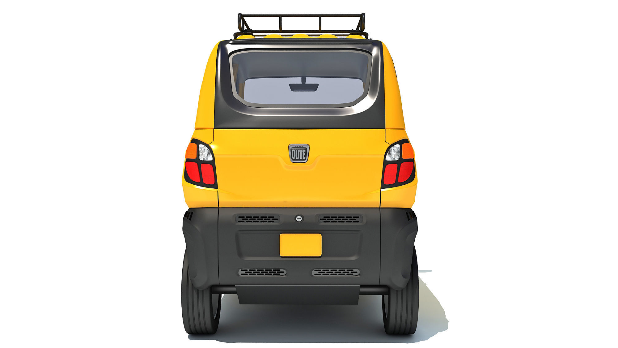 Bajaj Qute Auto Taxi 3D model_3