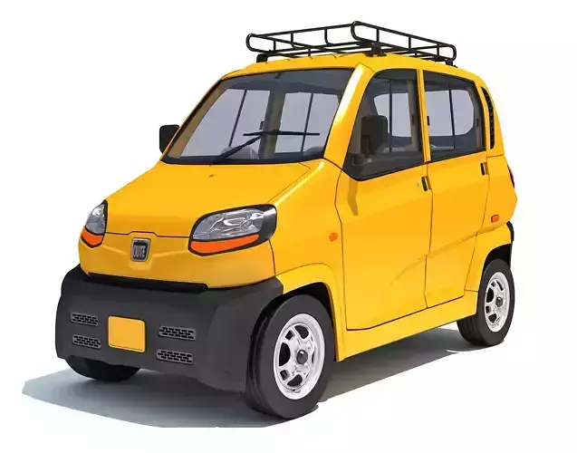 Bajaj Qute Auto Taxi 3D model