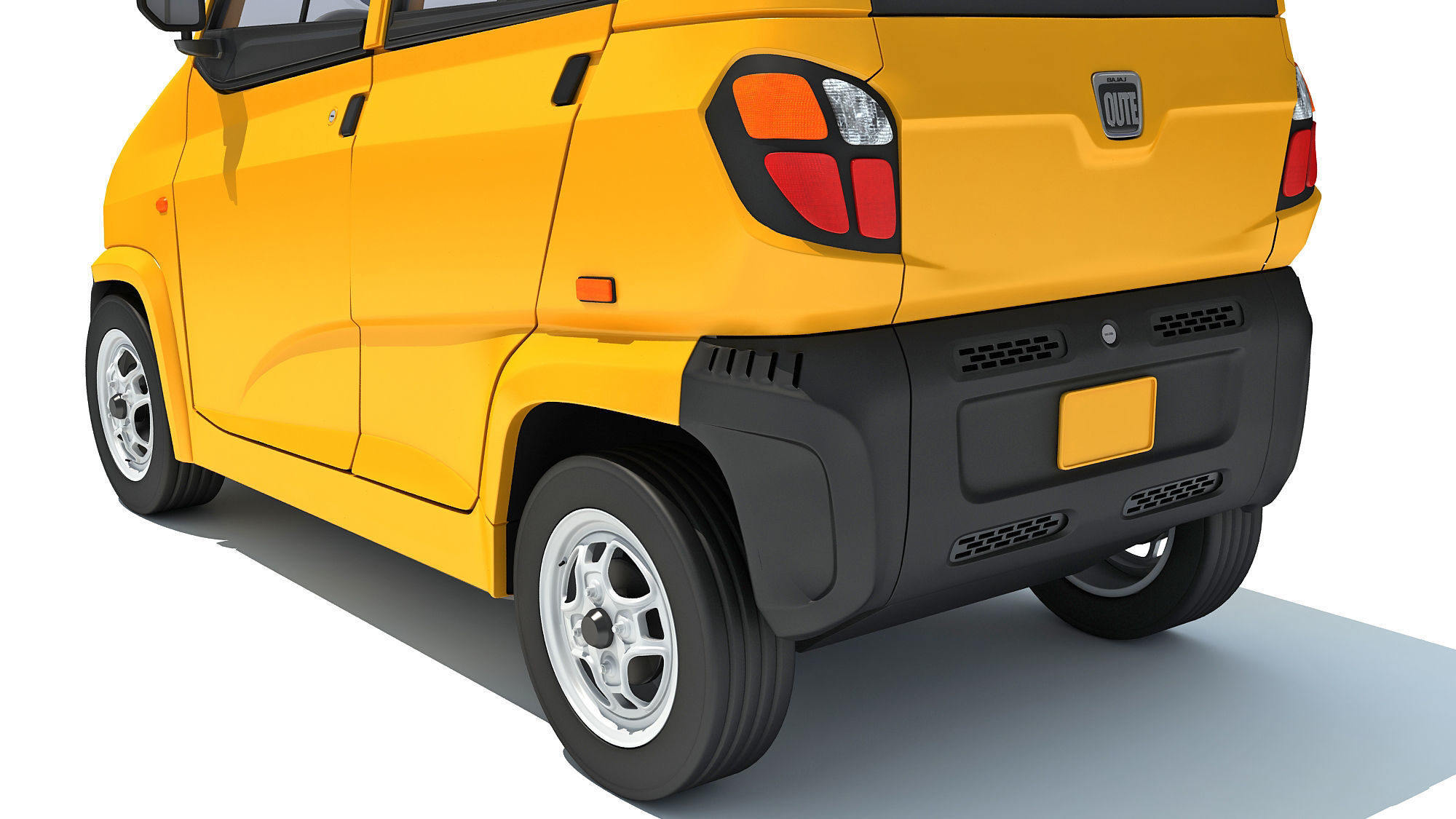Bajaj Qute Auto Taxi 3D model_13