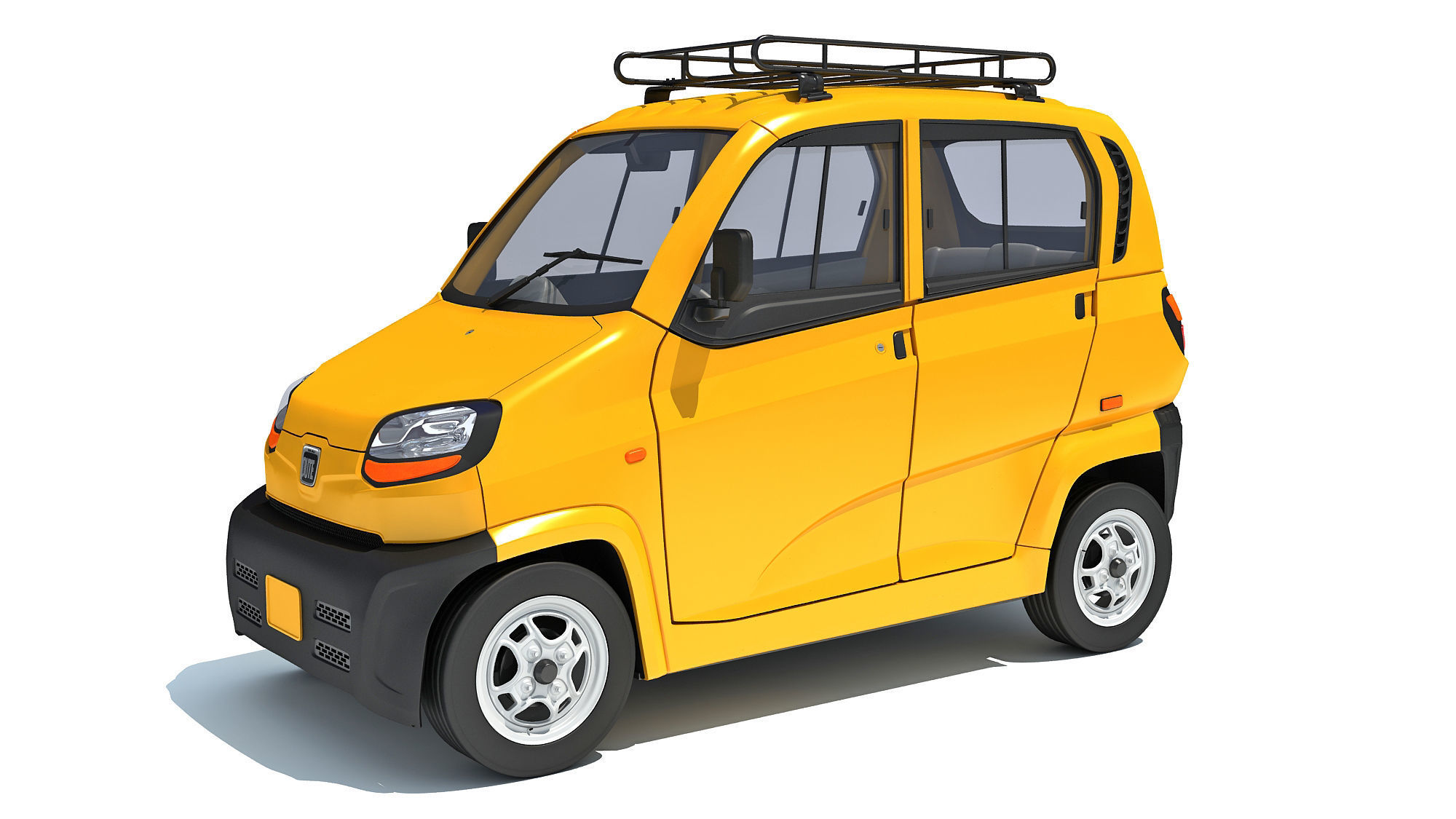 Bajaj Qute Auto Taxi 3D model_9