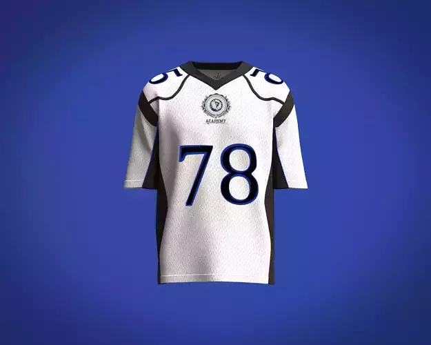 Cut and sew Mens Sports Mesh jersey with Graphics 3D model