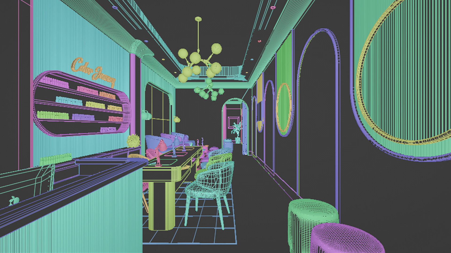 Nail Salon - Maximalist Blend-Fbx-Obj 3D model_5