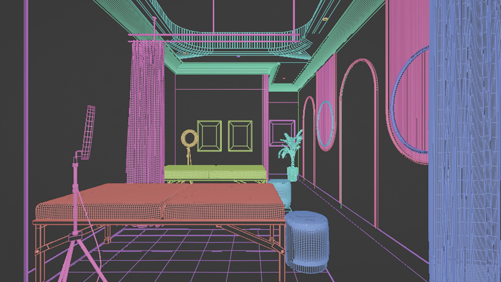 Nail Salon - Maximalist Blend-Fbx-Obj 3D model_9