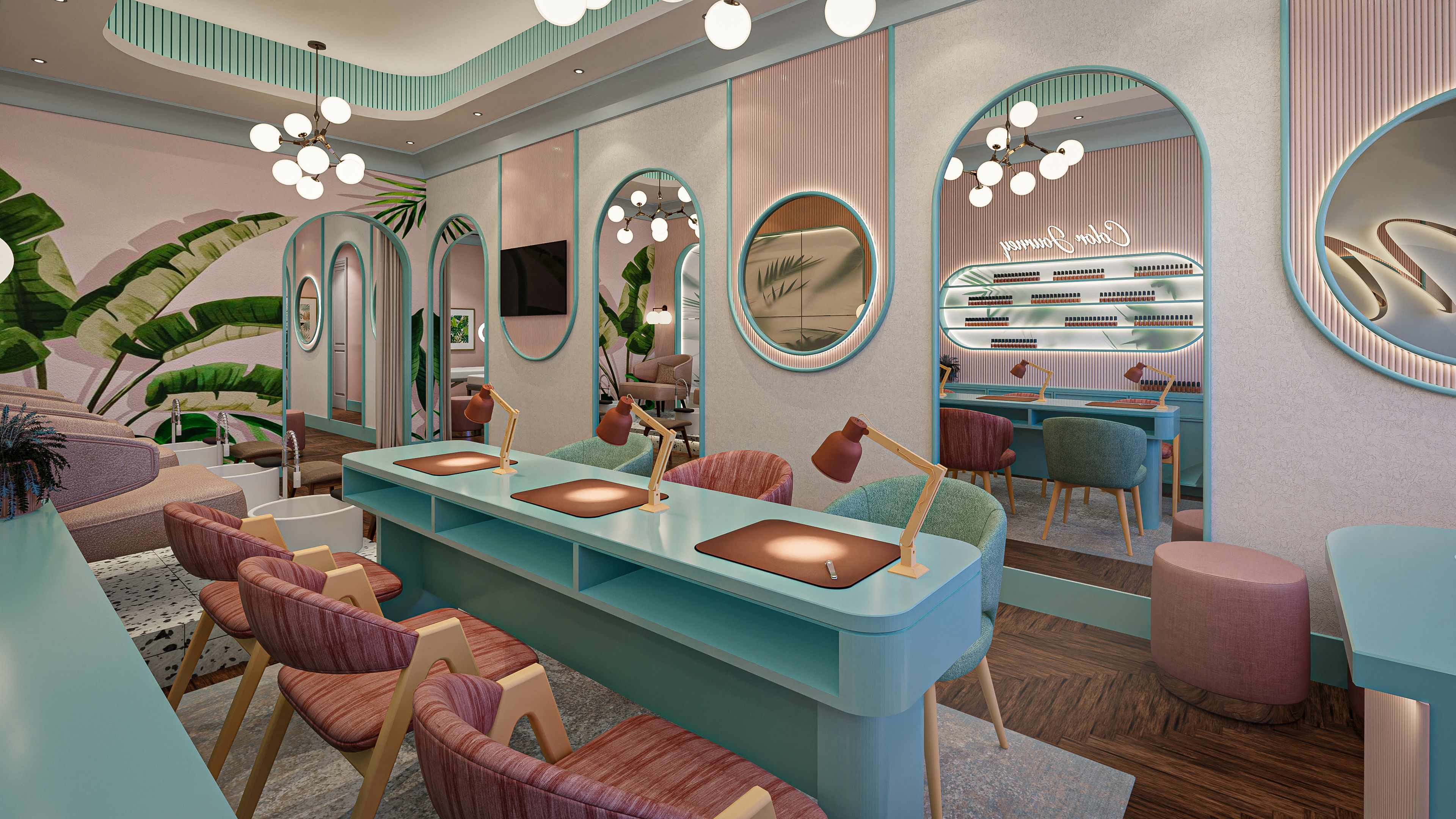 Nail Salon - Maximalist Blend-Fbx-Obj 3D model_3
