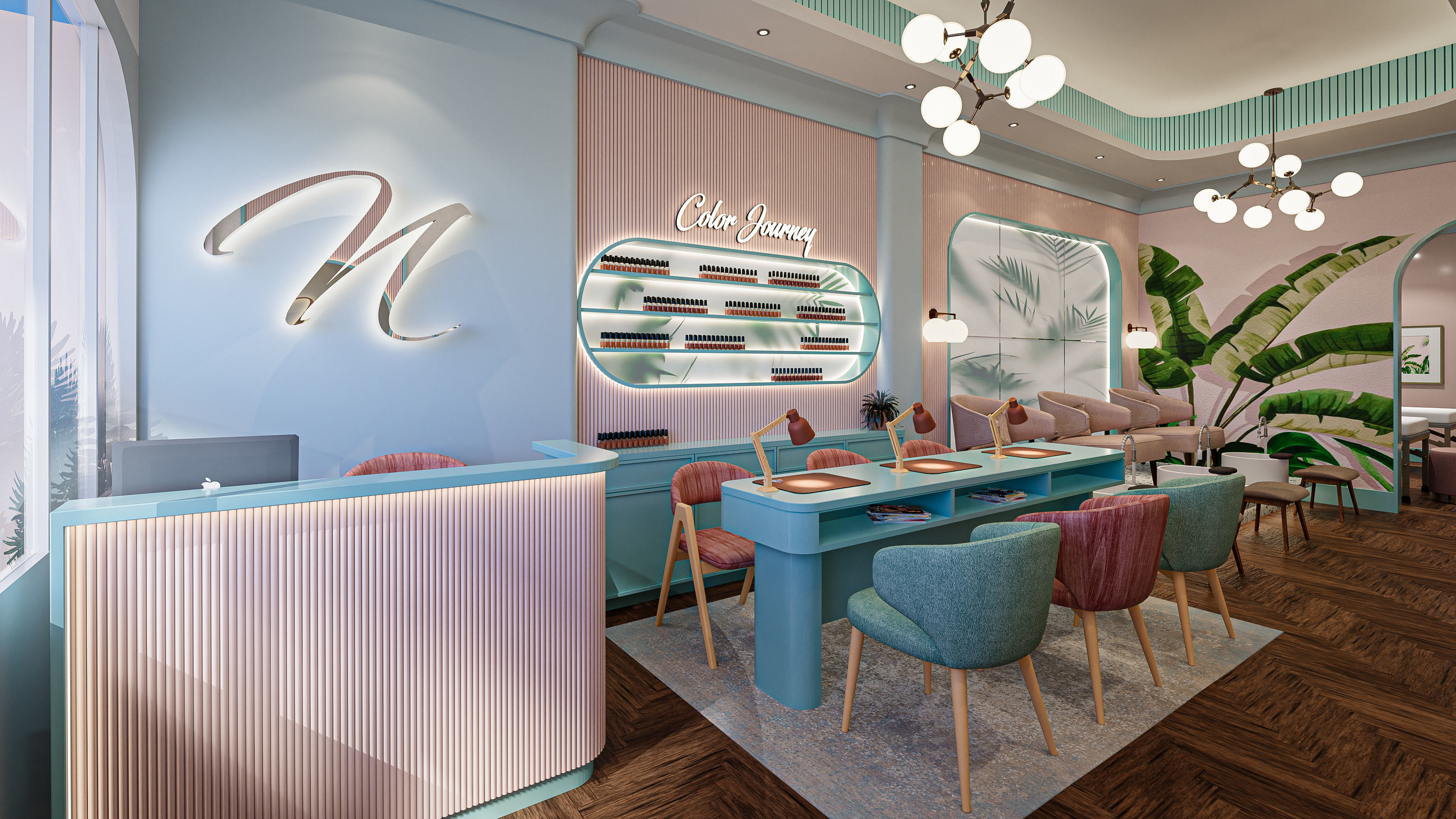 Nail Salon - Maximalist Blend-Fbx-Obj 3D model_1