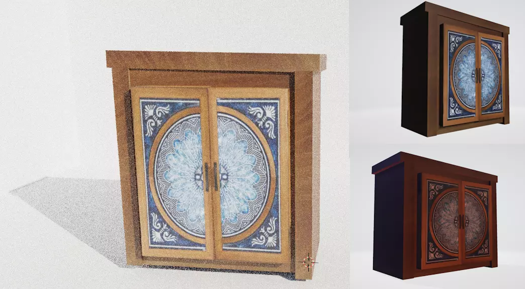 Cabinet Two Free low-poly 3D model