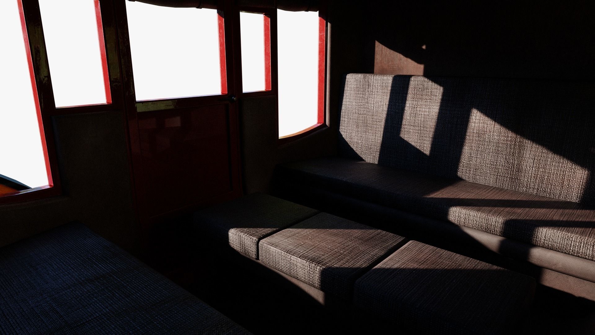 Stagecoach Wagon Low-poly 3D model_9