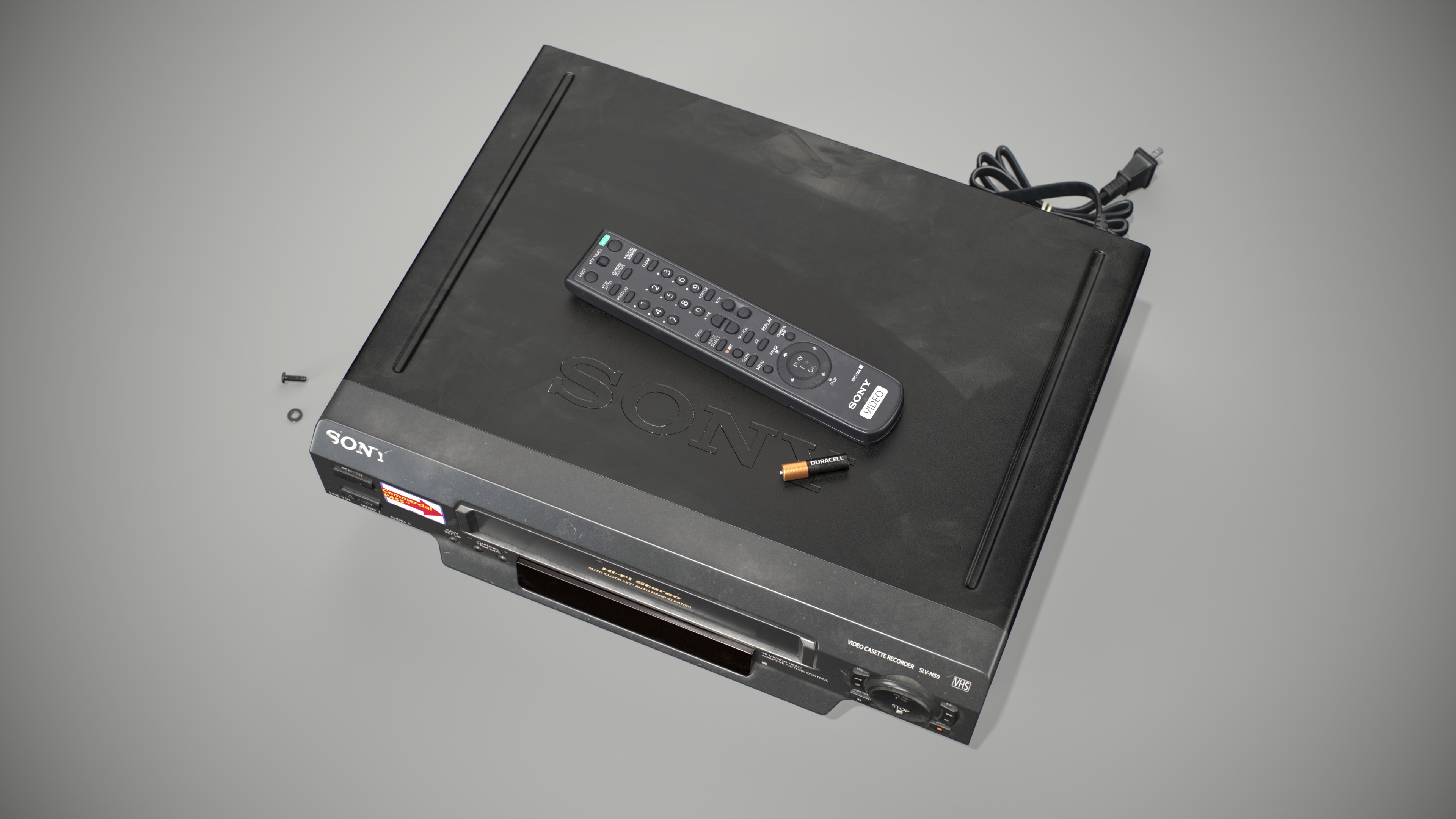 VHS VCR Low-poly 3D model_4