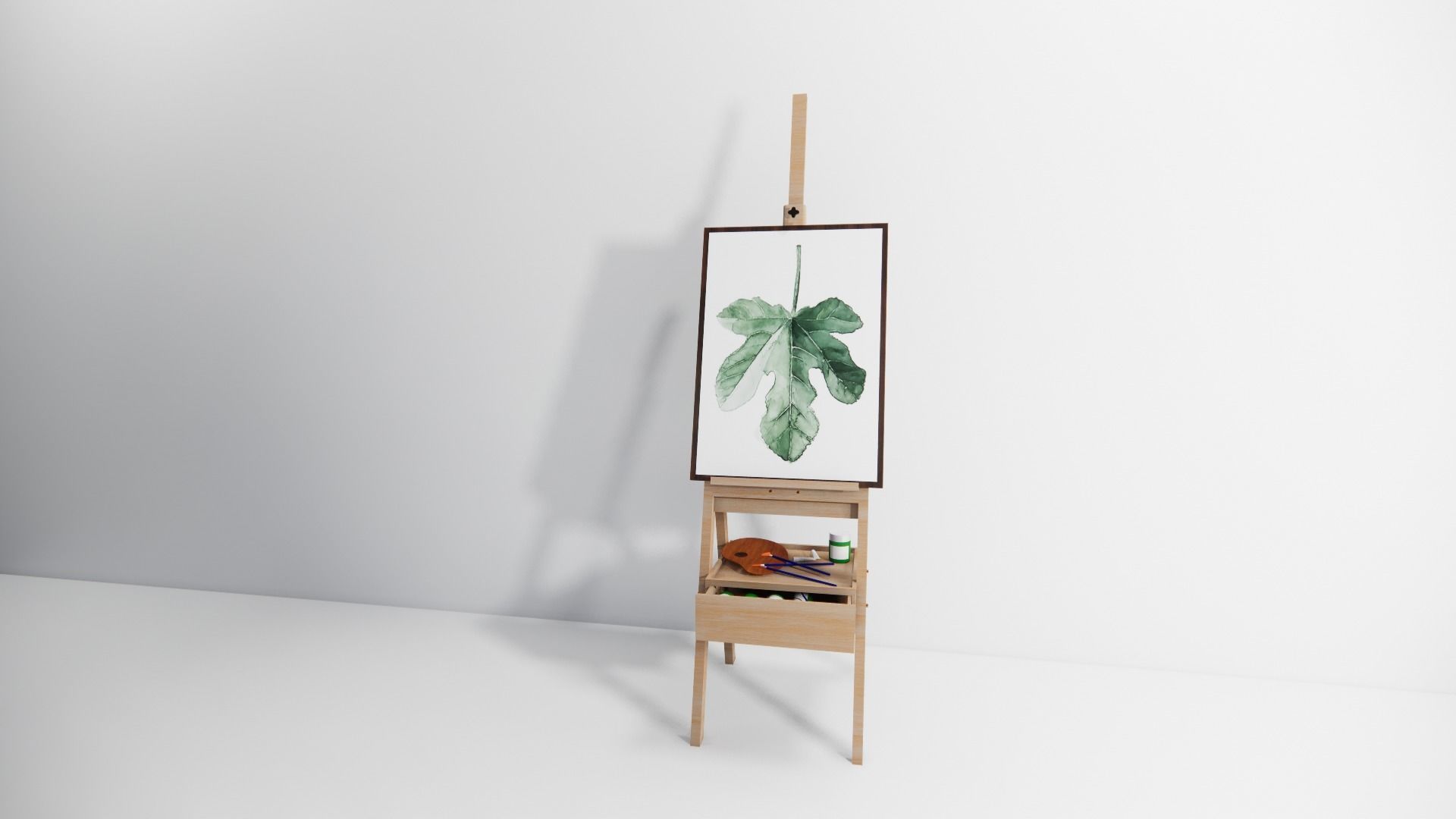 The Easel 3D model_2