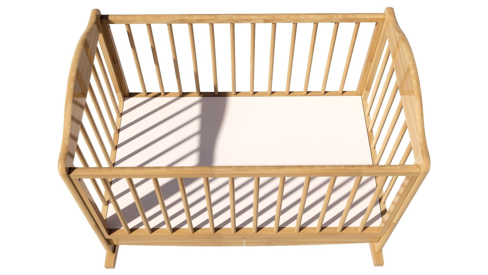 baby bed 3D model_3