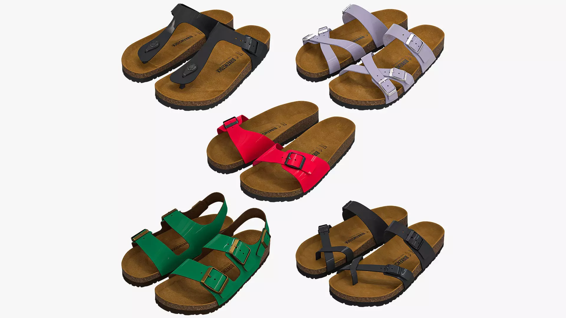 Birkenstock Patent Sandals Collection _0