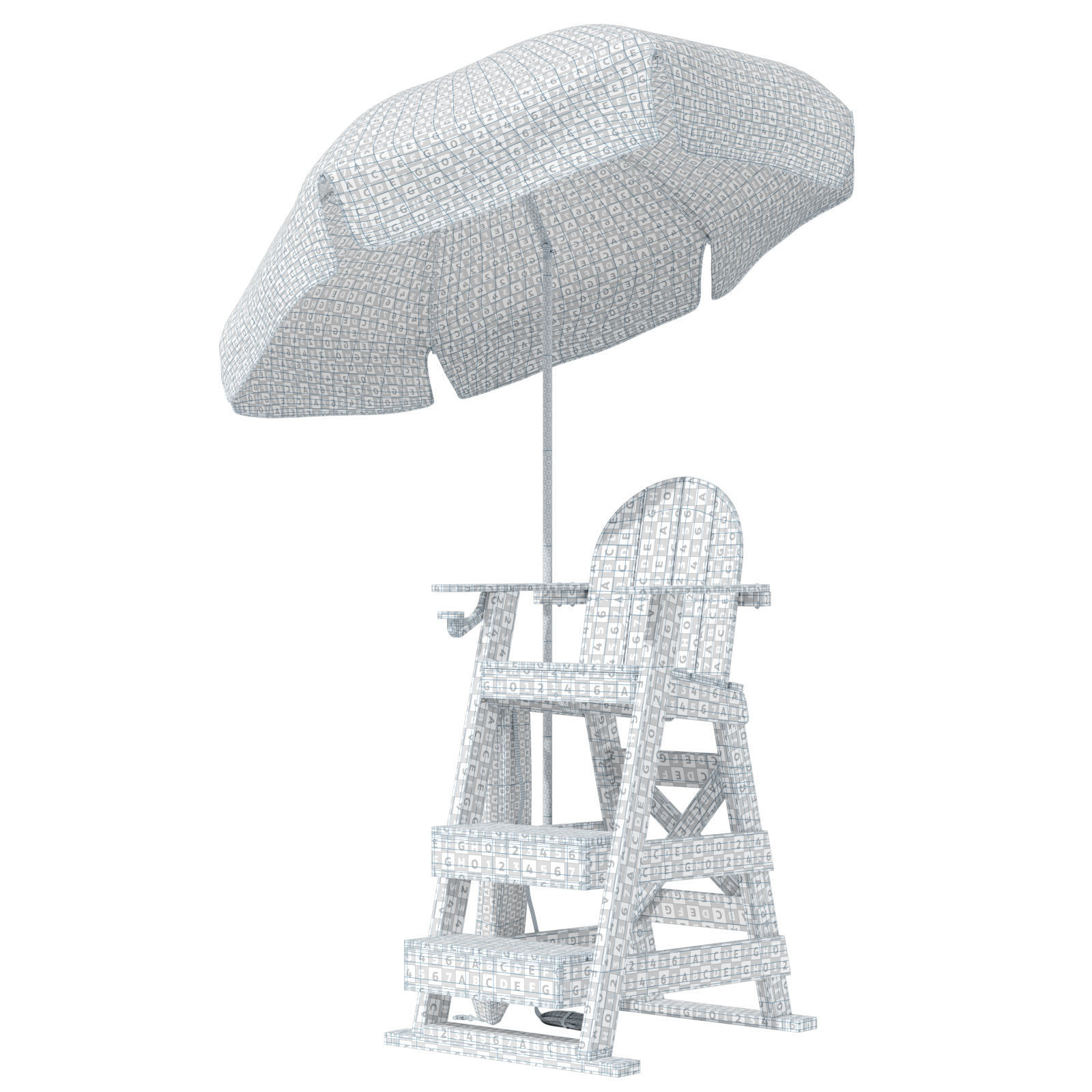 Tailwind Furniture lifeguard chair 3D model_16