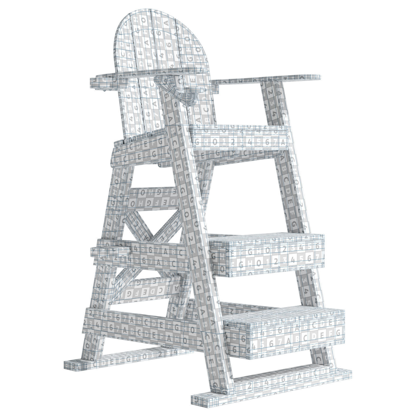 Tailwind Furniture lifeguard chair 3D model_20
