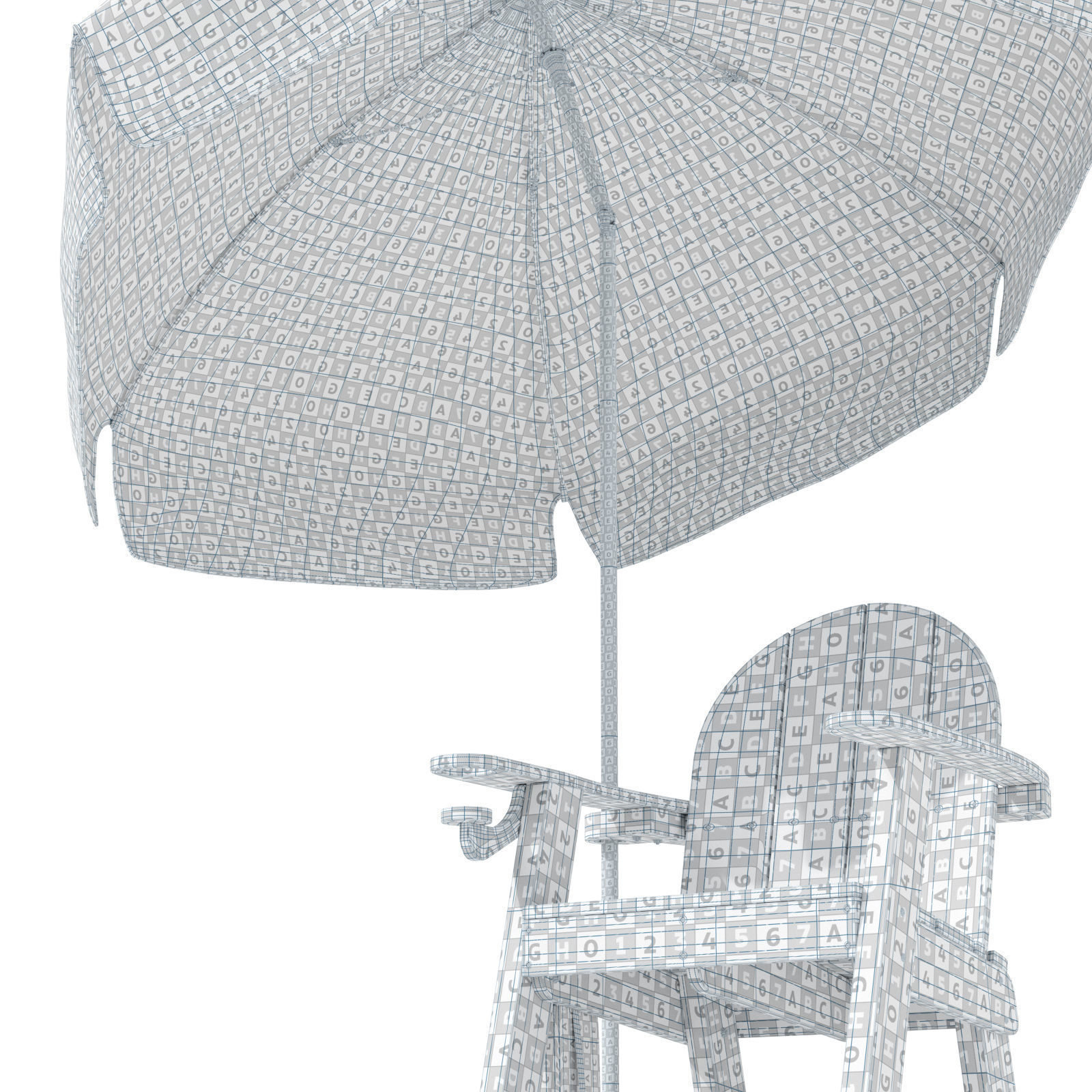 Tailwind Furniture lifeguard chair 3D model_19